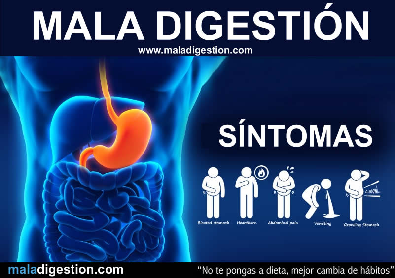 Mala digestión: Síntomas mala digestión