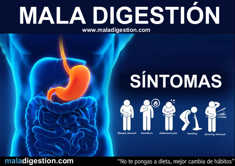 Mala digestión: Síntomas mala digestión Mala digestión: Síntomas mala digestión